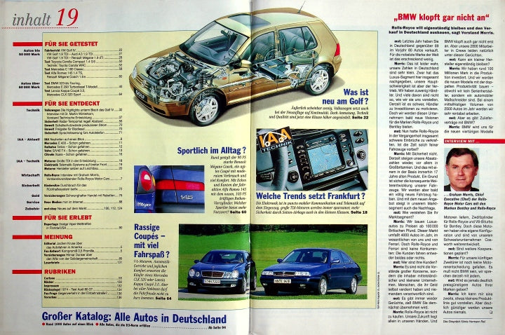 Inhaltsverzeichnis MOT 19/1997