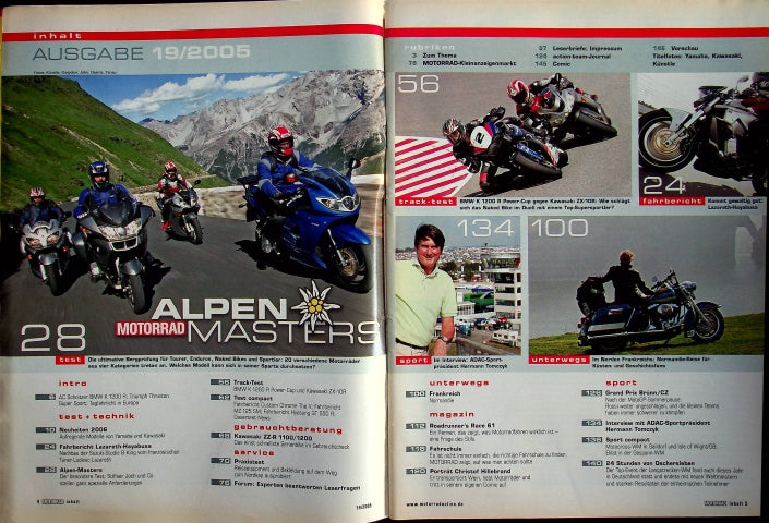 Inhaltsverzeichnis Motorrad 19/2005