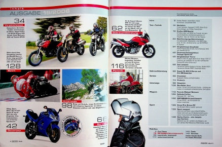 Inhaltsverzeichnis Motorrad 19/2006