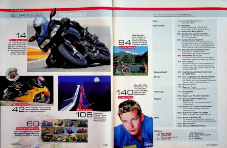 Inhaltsverzeichnis Motorrad 19/2007