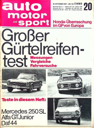 Auto Motor und Sport 20/1967