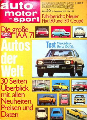 Auto Motor und Sport 20/1971