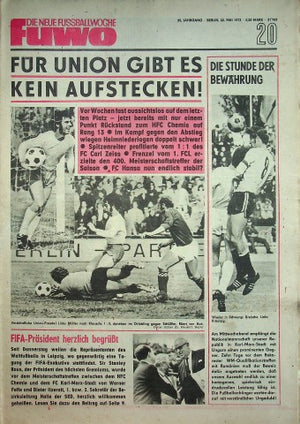 Fuwo Fussballwoche 20/1973