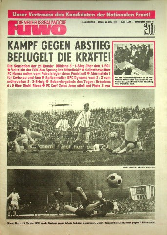 Fuwo Fussballwoche 20/1979