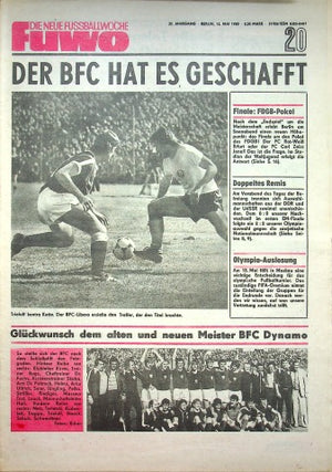 Fuwo Fussballwoche 20/1980