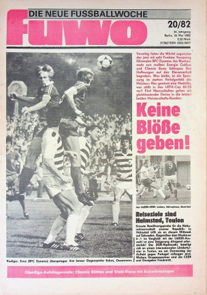 Fuwo Fussballwoche 20/1982