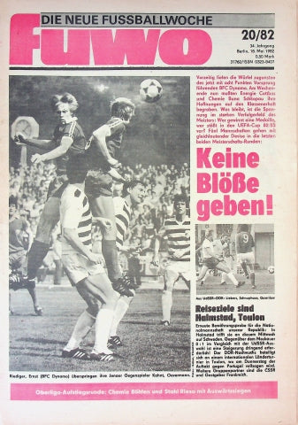 Fuwo Fussballwoche 20/1982