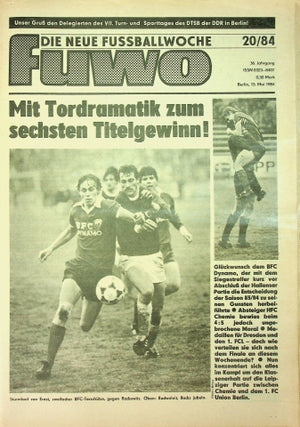 Fuwo Fussballwoche 20/1984