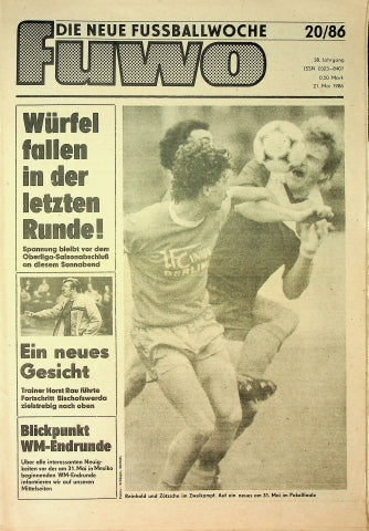 Fuwo Fussballwoche 20/1986