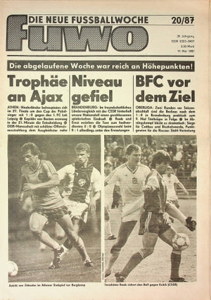 Fuwo Fussballwoche 20/1987