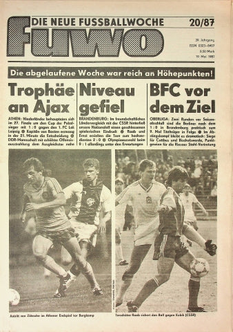 Fuwo Fussballwoche 20/1987