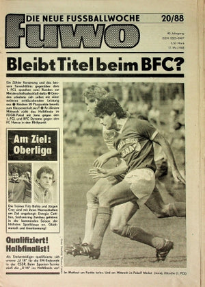 Fuwo Fussballwoche 20/1988