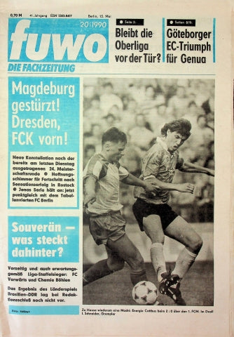Fuwo Fussballwoche 20/1990