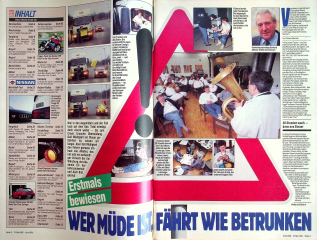 Inhaltsverzeichnis Auto Bild 20/1991
