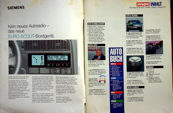 Inhaltsverzeichnis MOT 20/1991