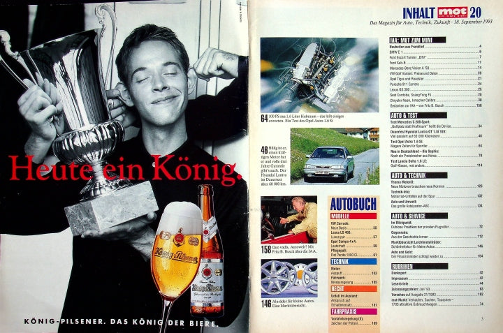 Inhaltsverzeichnis MOT 20/1993