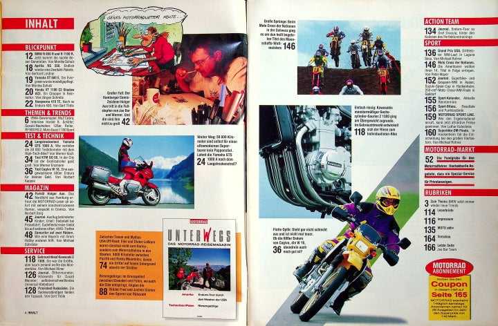 Inhaltsverzeichnis Motorrad 20/1994