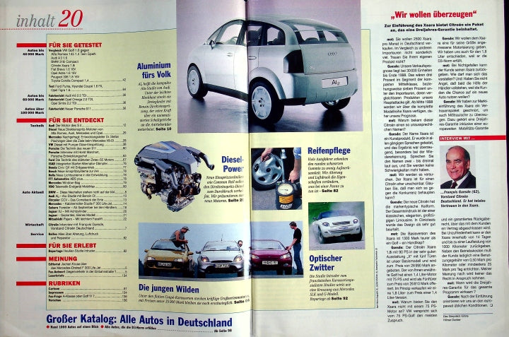 Inhaltsverzeichnis MOT 20/1997