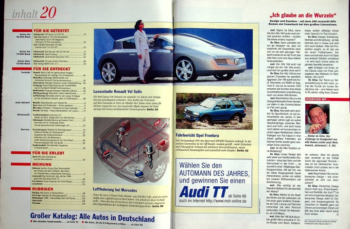 Inhaltsverzeichnis MOT 20/1998