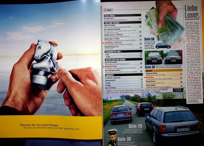 Inhaltsverzeichnis Auto Bild 20/2002