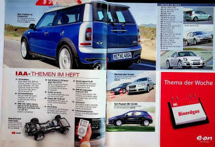 Inhaltsverzeichnis Auto Motor und Sport 20/2007