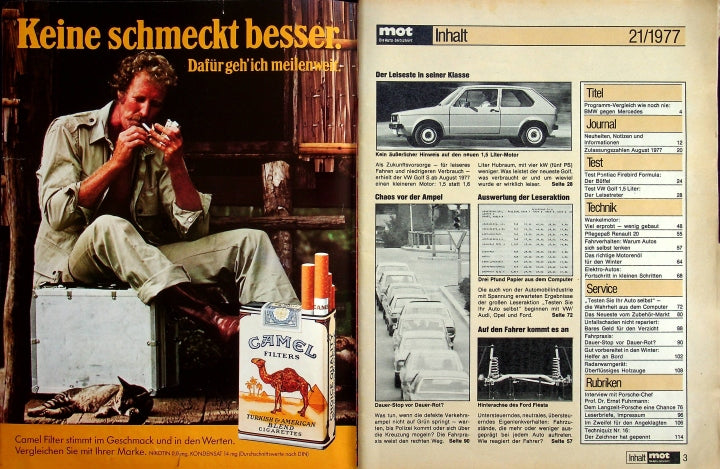 Inhaltsverzeichnis MOT 21/1977