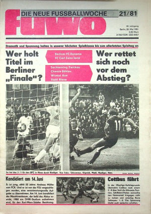 Fuwo Fussballwoche 21/1981