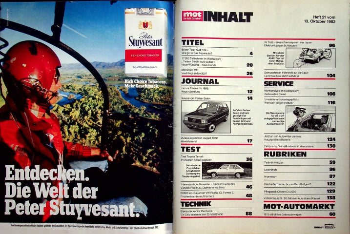 Inhaltsverzeichnis MOT 21/1982