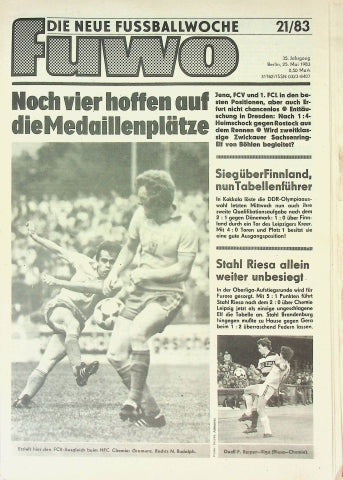 Fuwo Fussballwoche 21/1983