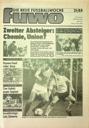 Fuwo Fussballwoche 21/1984