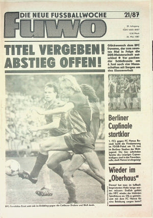 Fuwo Fussballwoche 21/1987