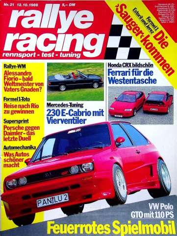 Rallye Racing 21/1988