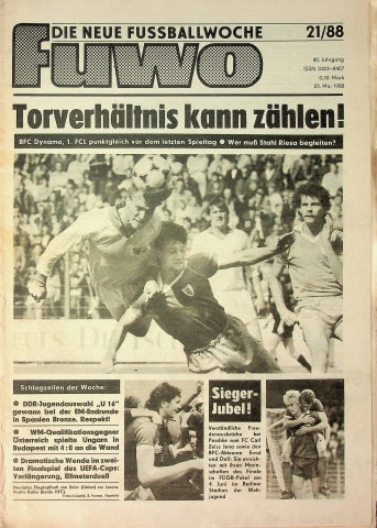 Fuwo Fussballwoche 21/1988