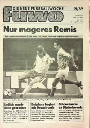 Fuwo Fussballwoche 21/1989