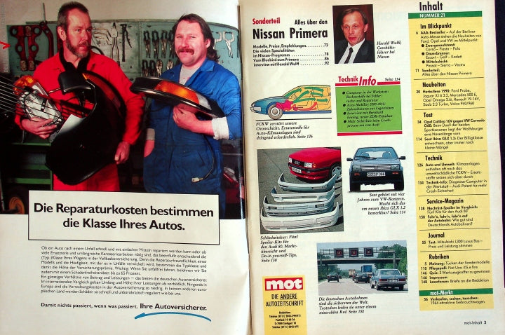 Inhaltsverzeichnis MOT  21/1990