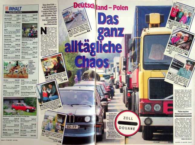 Inhaltsverzeichnis Auto Bild 21/1991