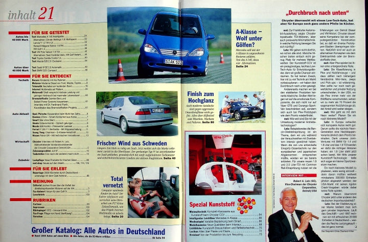 Inhaltsverzeichnis MOT 21/1997
