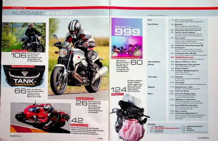 Inhaltsverzeichnis Motorrad 21/2007