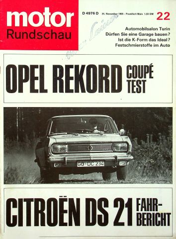 Motor Rundschau 22/1965