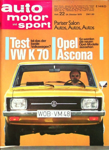 Auto Motor und Sport 22/1970