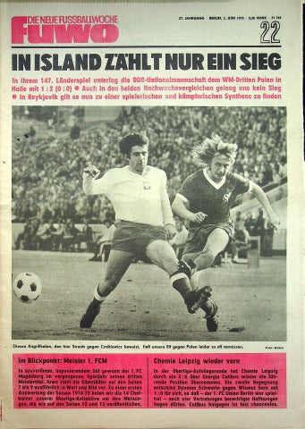 Fuwo Fussballwoche 22/1975