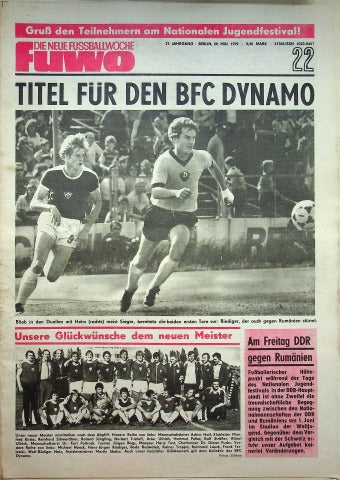 Fuwo Fussballwoche 22/1979