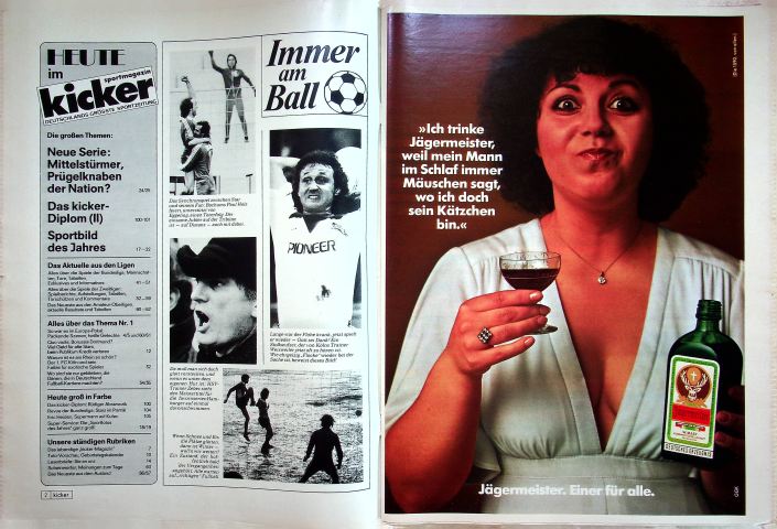 Inhaltsverzeichnis Kicker 22/1979