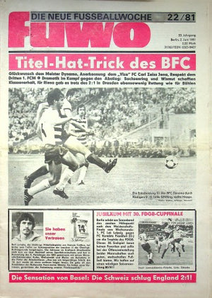 Fuwo Fussballwoche 22/1981