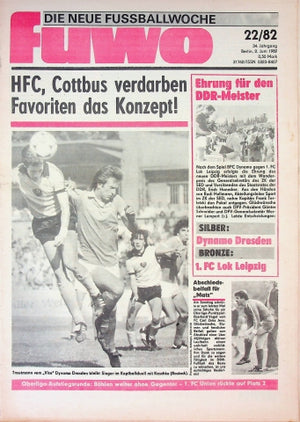 Fuwo Fussballwoche 22/1982