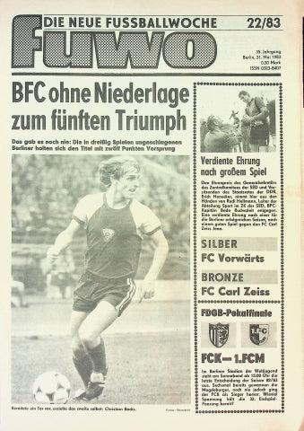 Fuwo Fussballwoche 22/1983