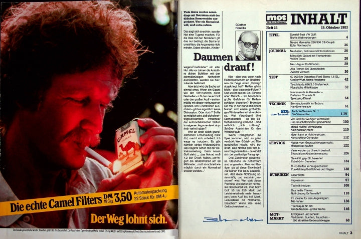 Inhaltsverzeichnis MOT 22/1983