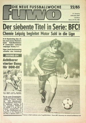 Fuwo Fussballwoche 22/1985