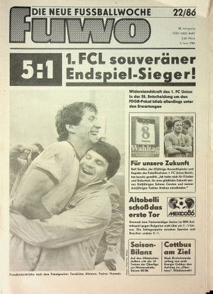 Fuwo Fussballwoche 22/1986