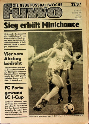 Fuwo Fussballwoche 22/1987